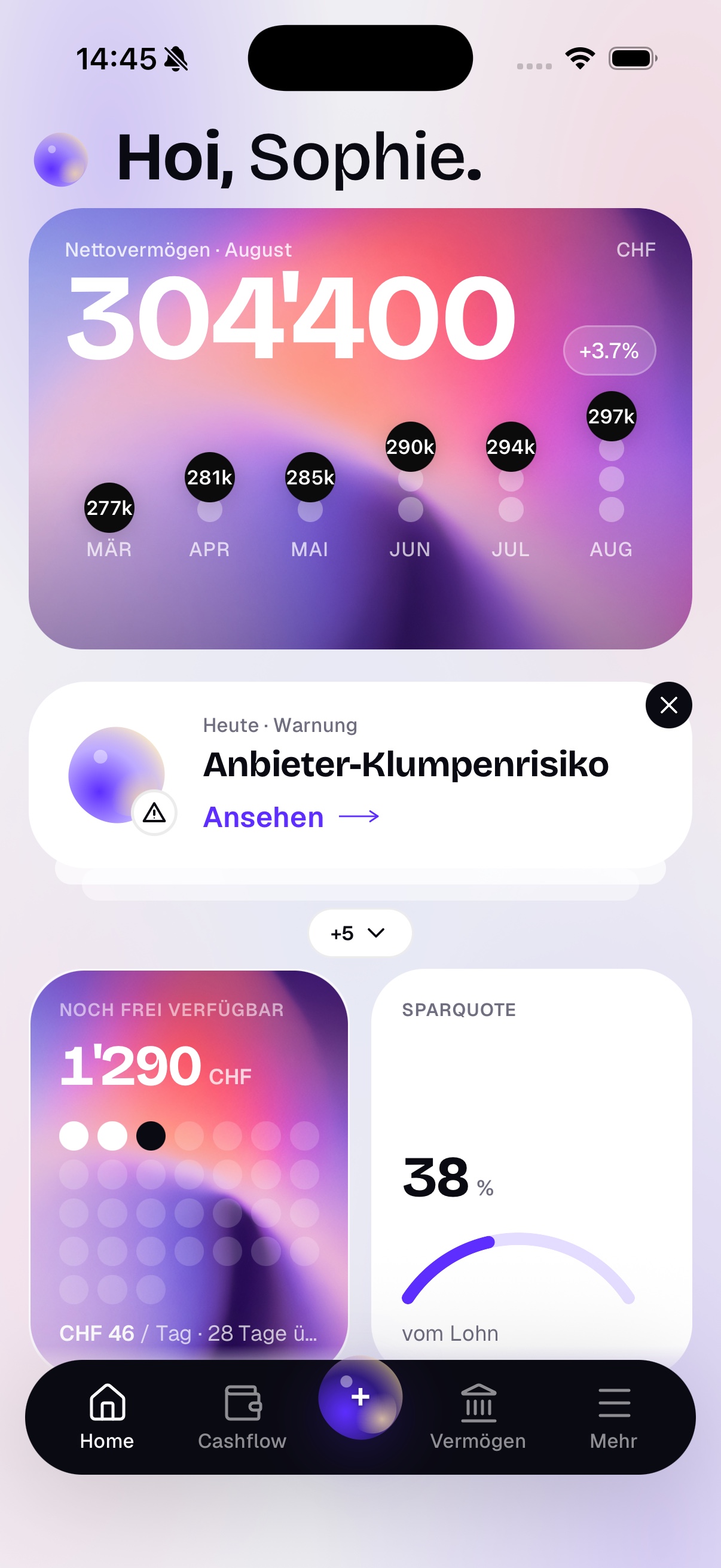 The Clarity app, moving through overview, context, plan and action.
